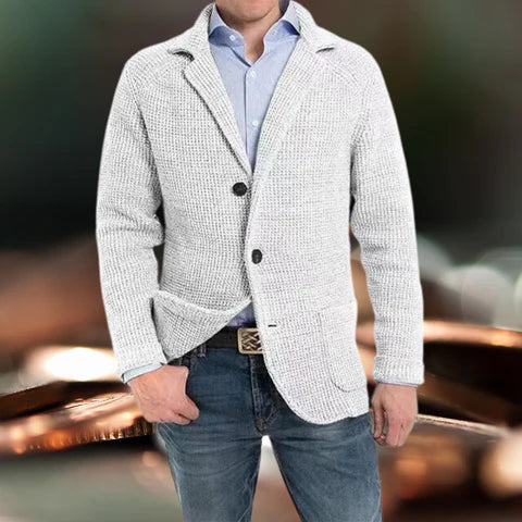 Langärmelige Blazer mit umgeschlagenem Kragen Langärmeliger Mantel
