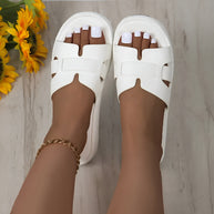 WW | Bequeme Flip Flops Sandalen mit Dickem Boden und Rutschfester