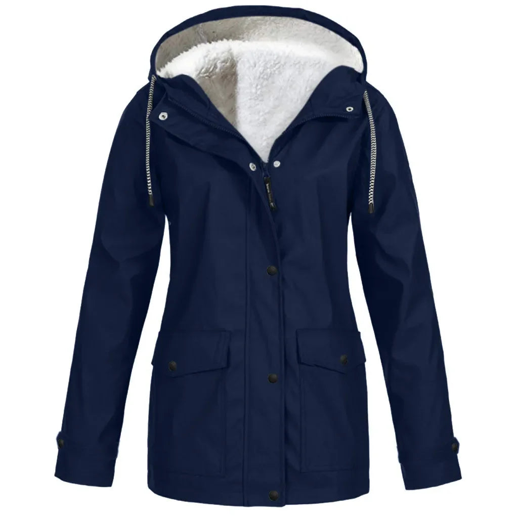 WW - wind- und wasserdichte Outdoor-Jacke mit Fleece-Futter