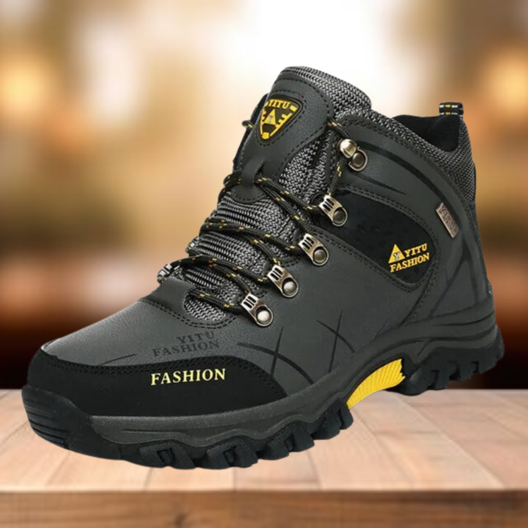 W&W Mode | Wasserdicht Vegan Leder Trekkingschuhe Herrenschuhe