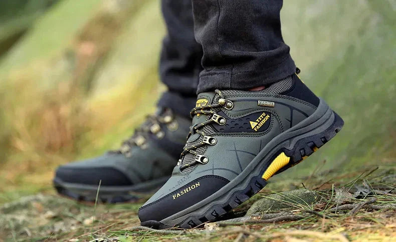 W&W Mode | Wasserdicht Vegan Leder Trekkingschuhe Herrenschuhe