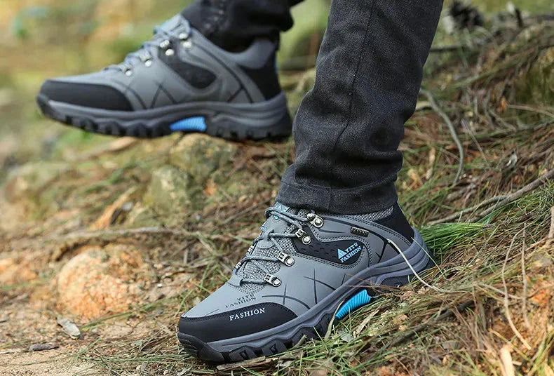 W&W Mode | Wasserdicht Vegan Leder Trekkingschuhe Herrenschuhe