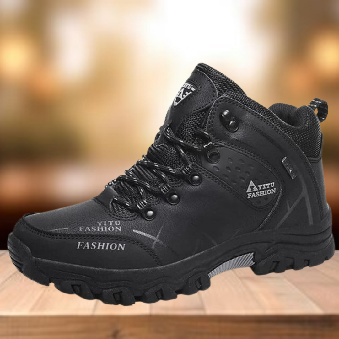 W&W Mode | Wasserdicht Vegan Leder Trekkingschuhe Herrenschuhe