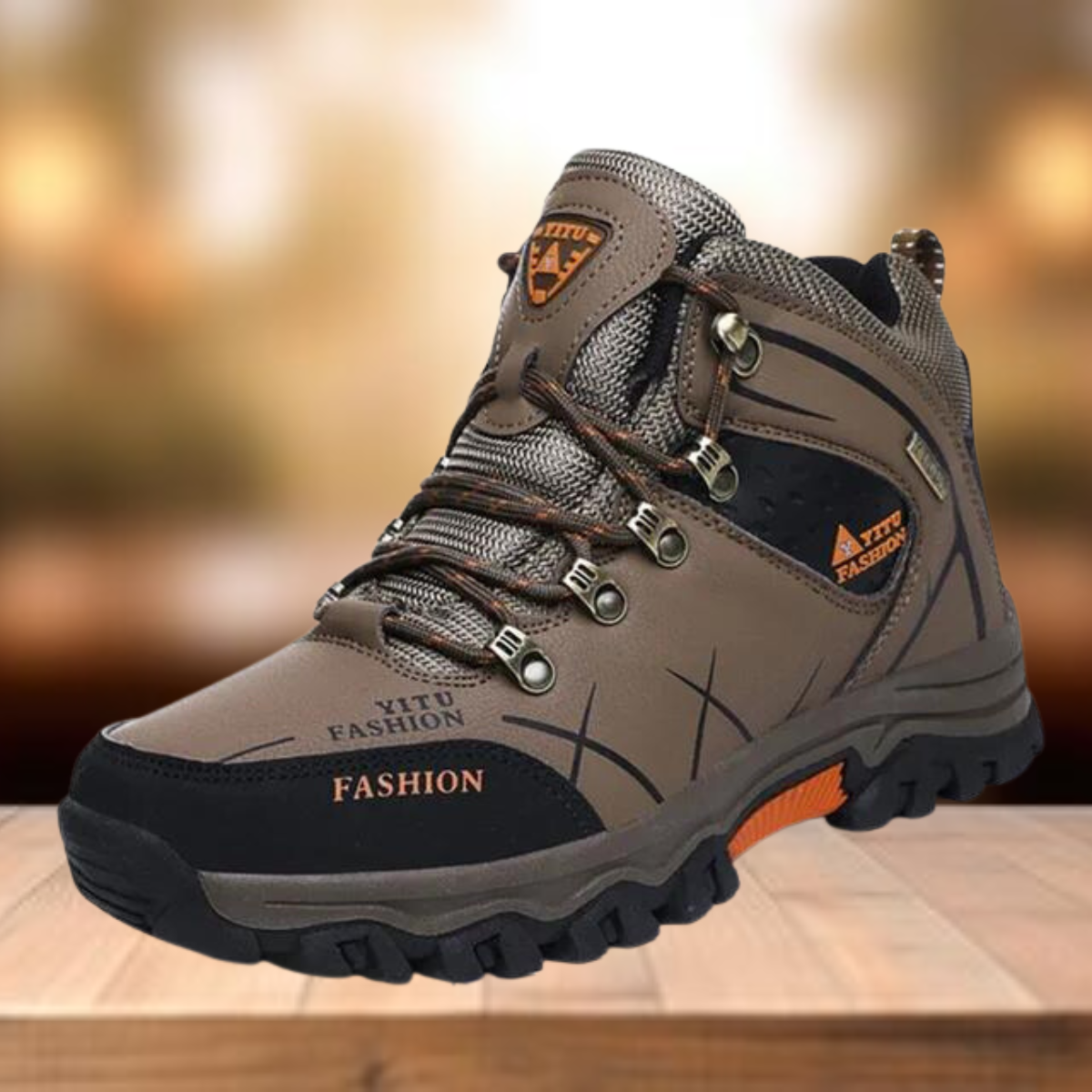 WW | Wasserdicht Vegan Leder Trekkingschuhe Herrenschuhe