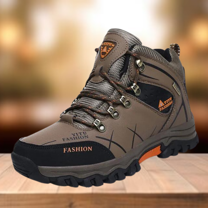 W&W Mode | Wasserdicht Vegan Leder Trekkingschuhe Herrenschuhe