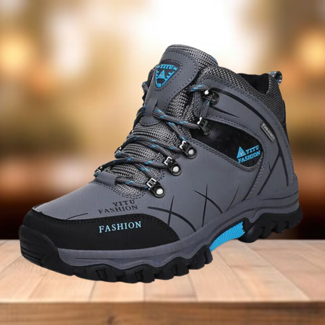 W&W Mode | Wasserdicht Vegan Leder Trekkingschuhe Herrenschuhe
