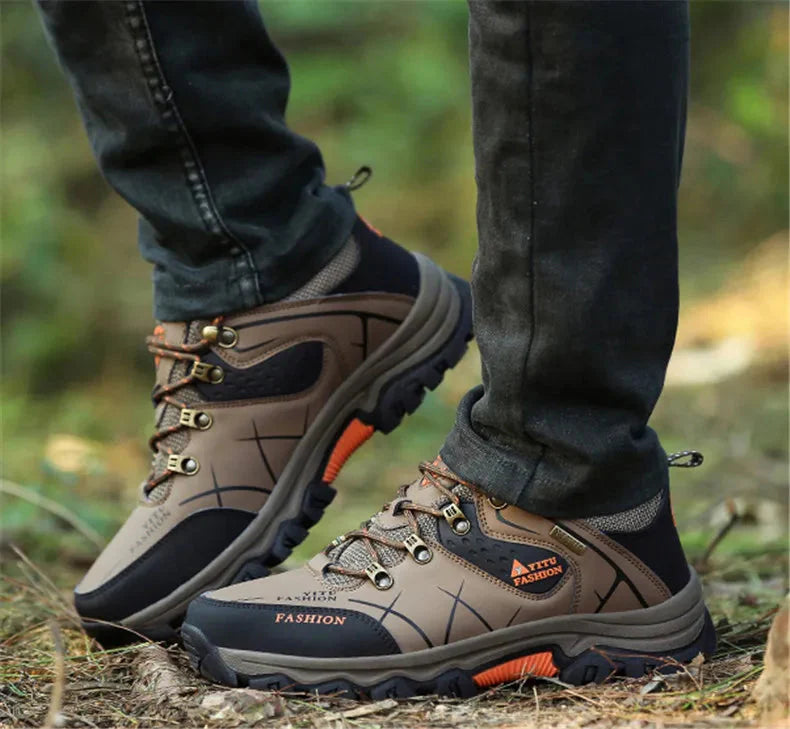 WW | Wasserdicht Vegan Leder Trekkingschuhe Herrenschuhe