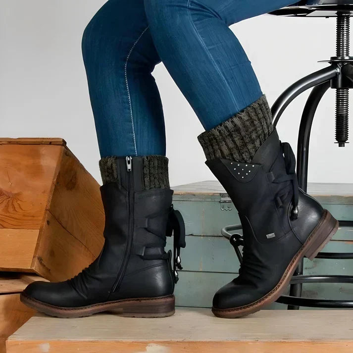 W&W Mode | Elegante Lederstiefel für Damen