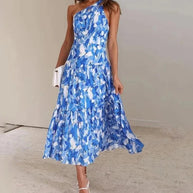 WW | One-Shoulder-Midikleid Für Frauen