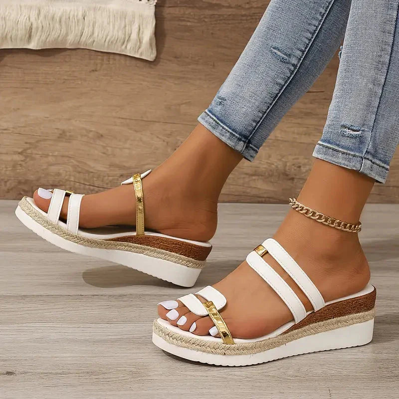 WW | Sandalen, Keil, Slip On, Plateausandalen, Schuhe für Sommer