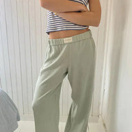 WW | Hosenbeine Low Rise Elastische Taille Niedrige Taille Hose Damenhosen