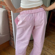 WW | Hosenbeine Low Rise Elastische Taille Niedrige Taille Hose Damenhosen