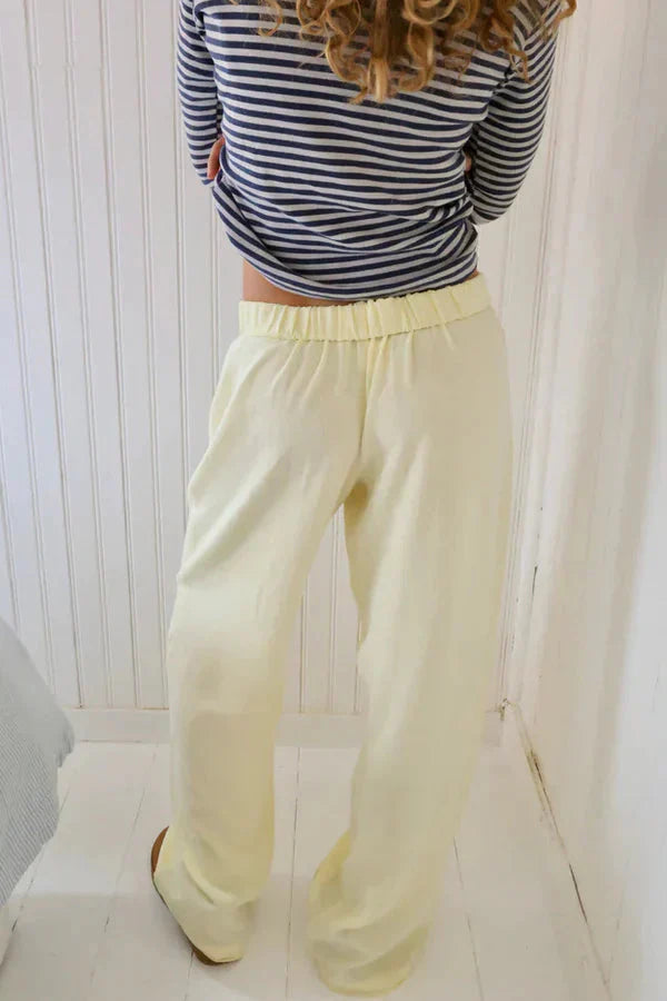 WW | Hosenbeine Low Rise Elastische Taille Niedrige Taille Hose Damenhosen
