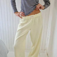WW | Hosenbeine Low Rise Elastische Taille Niedrige Taille Hose Damenhosen