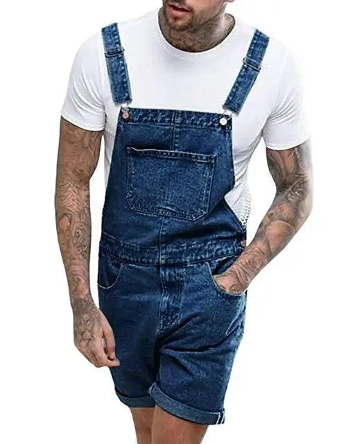 WW | Lässiger Denim Overall mit Verstellbaren Trägern und Taschen