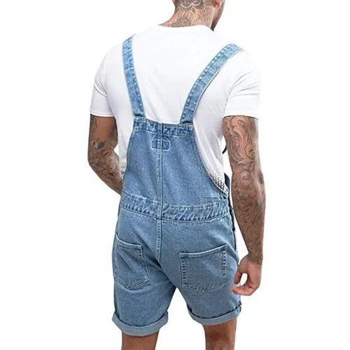 WW | Lässiger Denim Overall mit Verstellbaren Trägern und Taschen