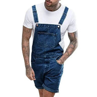 WW | Lässiger Denim Overall mit Verstellbaren Trägern und Taschen