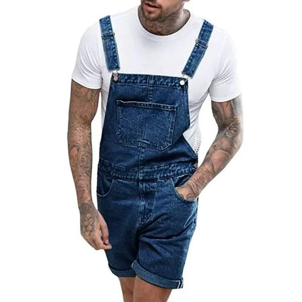 WW | Lässiger Denim Overall mit Verstellbaren Trägern und Taschen