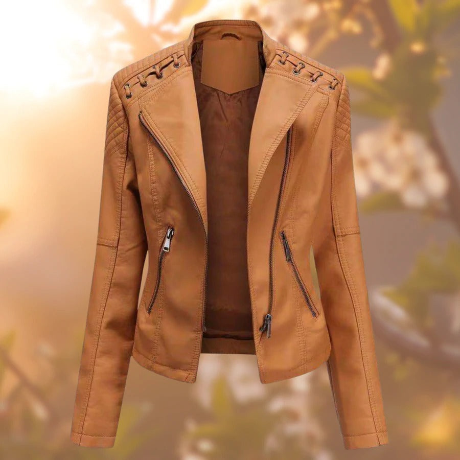 W&W Mode - Lederjacke im Biker-Style