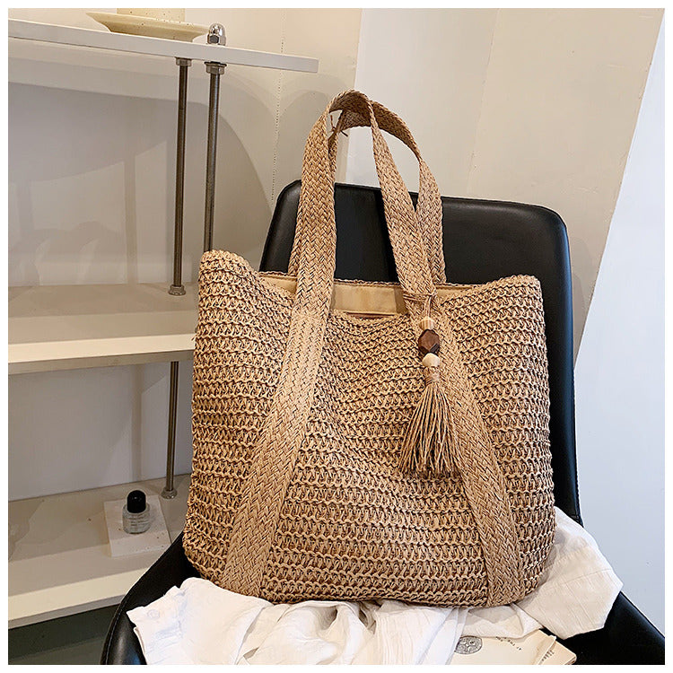 WW | Sommertasche aus Stroh mit lässigem Design
