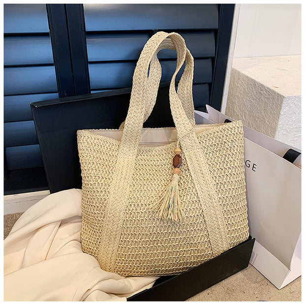 WW | Sommertasche aus Stroh mit lässigem Design
