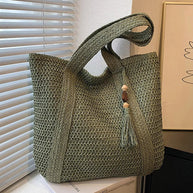 WW | Sommertasche aus Stroh mit lässigem Design