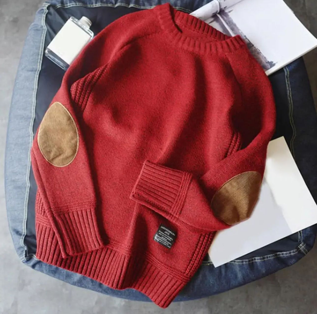 WW | Pullover mit zeitlosem Ellbogenpatch