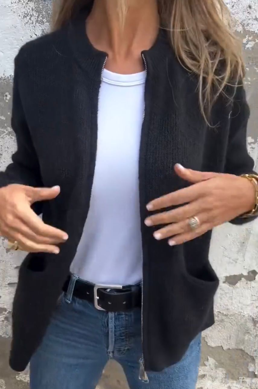 WW | Plush Zip Strickjacke