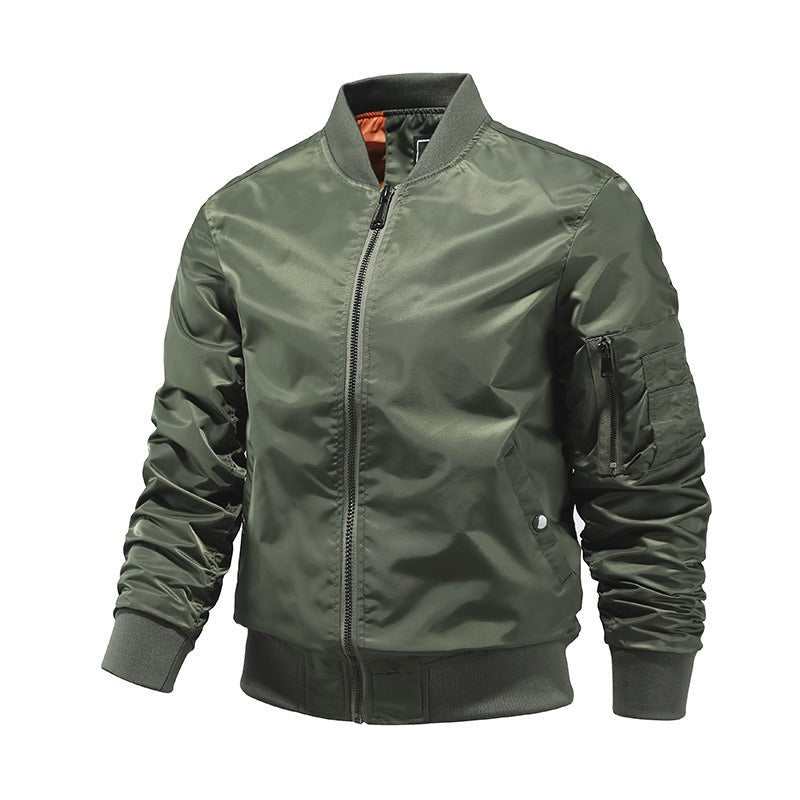 W&W Mode | Urban Military Bomberjacke Mit Reißverschlusstaschen Für Herren