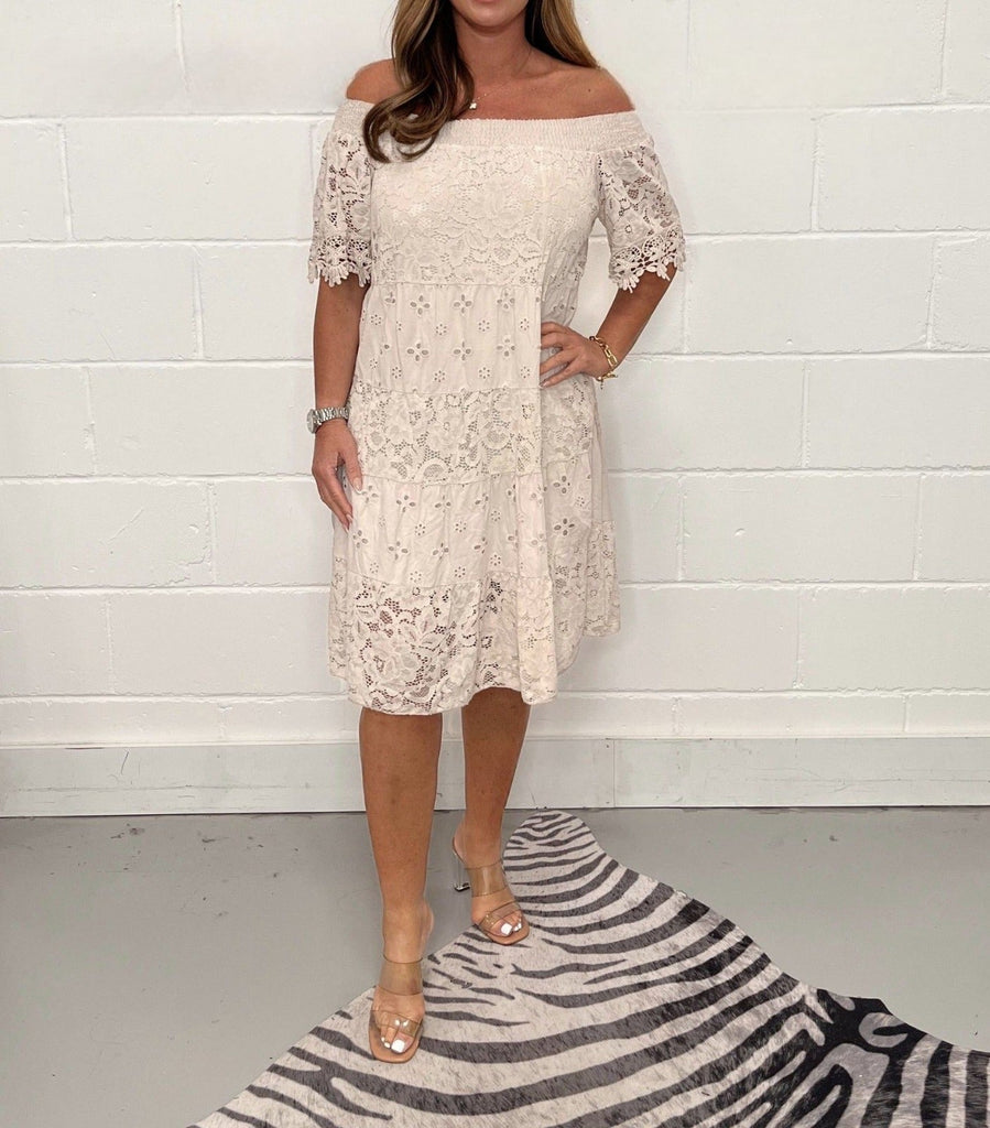 WW - Spitzen-Häkelkleid