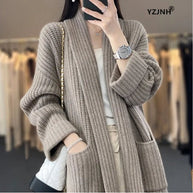 WW | Weiße Langarm Strickjacke