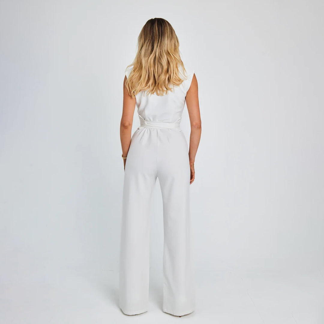 W&W Mode - Eleganter ärmelloser Jumpsuit