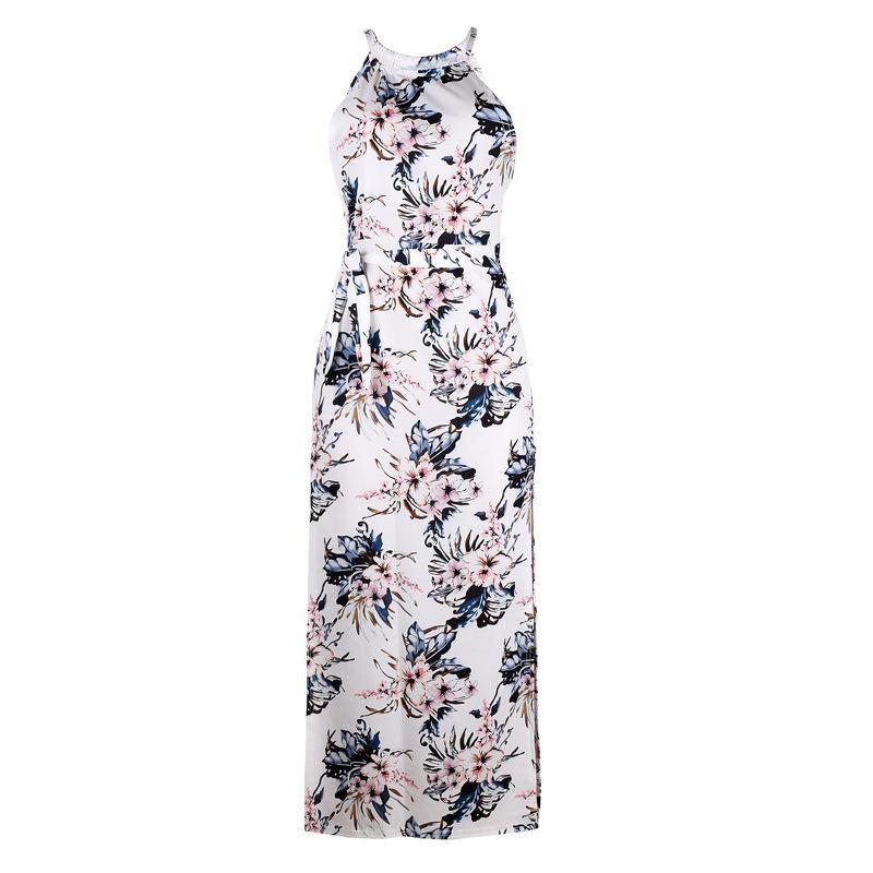 WW | Tropical Garden Haltertop Langes Kleid