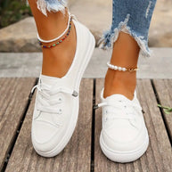 WW | Lässig Flache Schuhe mit Rutschfester Sohle und Runder Spitze