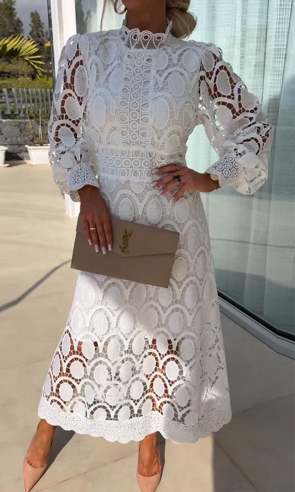 WW | Damen Spitze Freizeitkleid