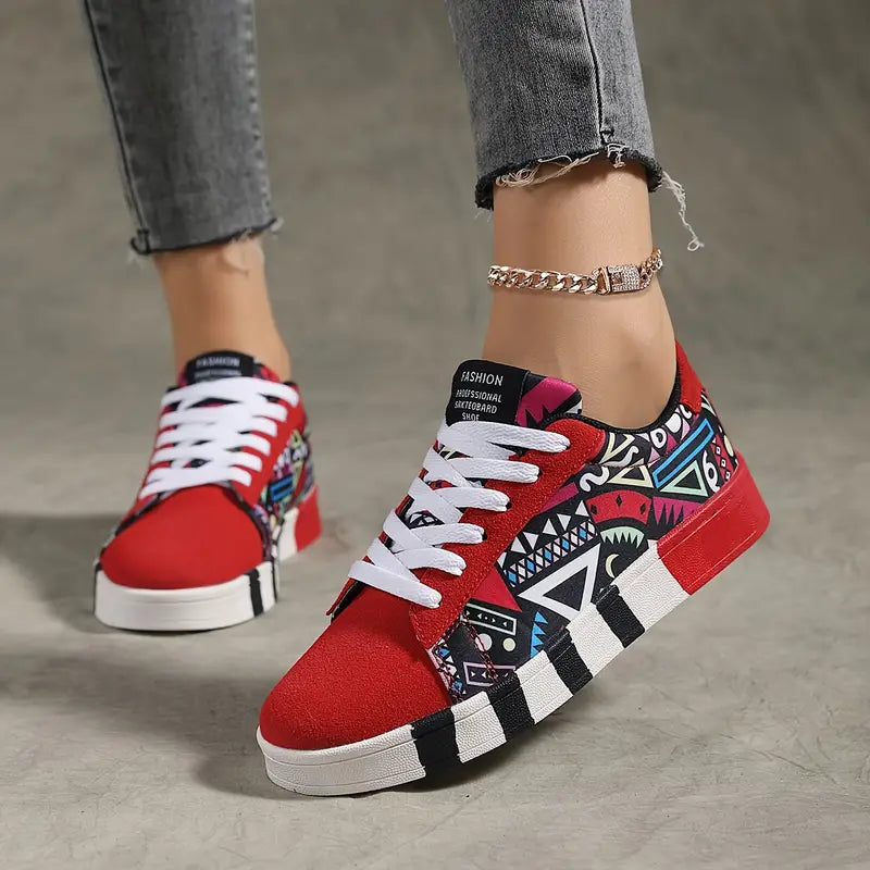 WW | Grafisches Muster Leicht, Atmungsaktive Skate-Schuhe