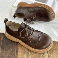 WW | Oxford-Schuhe im Brogue-Stil mit breiter Zehenbox
