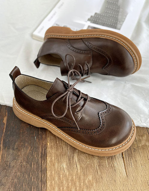 WW | Oxford-Schuhe im Brogue-Stil mit breiter Zehenbox