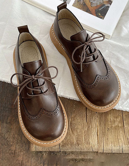 WW | Oxford-Schuhe im Brogue-Stil mit breiter Zehenbox