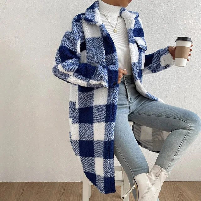 W&W Mode | Karierte Damenjacke mit Polarfleece