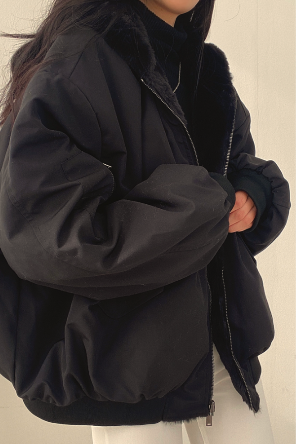 WW | | Kunstpelz | Kapuzenjacke | Bomberjacke | Jacke in Übergröße