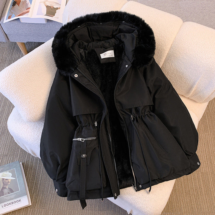 W&W Mode - Winter-Kapuzenpulli für Frauen - Parka Jacke mit Kordelzug