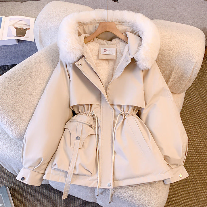 W&W Mode - Winter-Kapuzenpulli für Frauen - Parka Jacke mit Kordelzug