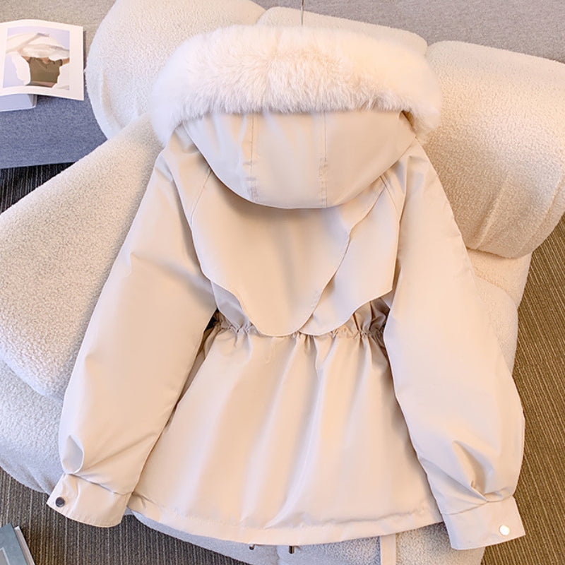 WW | Damen Winterjacke mit warmer Fütterung und Kapuze - Schutz gegen Regen und Kälte