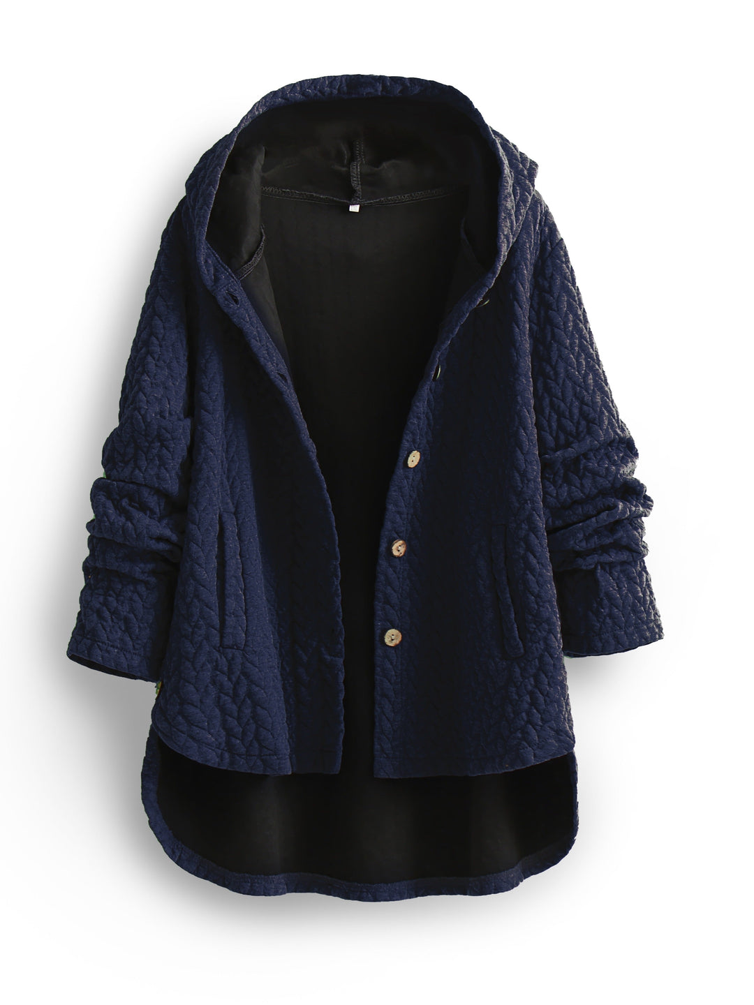 W&W Mode - Frauen Kapuze Loose Fit - Übergroße Winterjacke