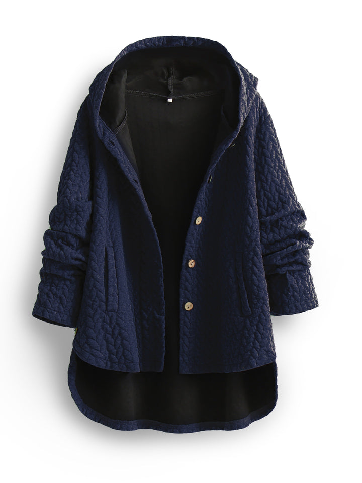 W&W Mode - Frauen Kapuze Loose Fit - Übergroße Winterjacke