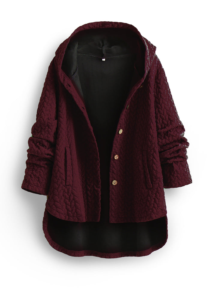 W&W Mode - Frauen Kapuze Loose Fit - Übergroße Winterjacke