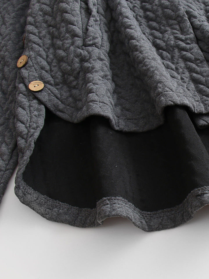 W&W Mode - Frauen Kapuze Loose Fit - Übergroße Winterjacke