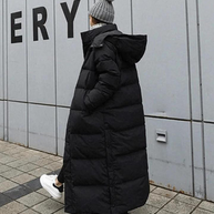 WW | Lange Kapuzenpuffer Daunen Jacke für Frauen