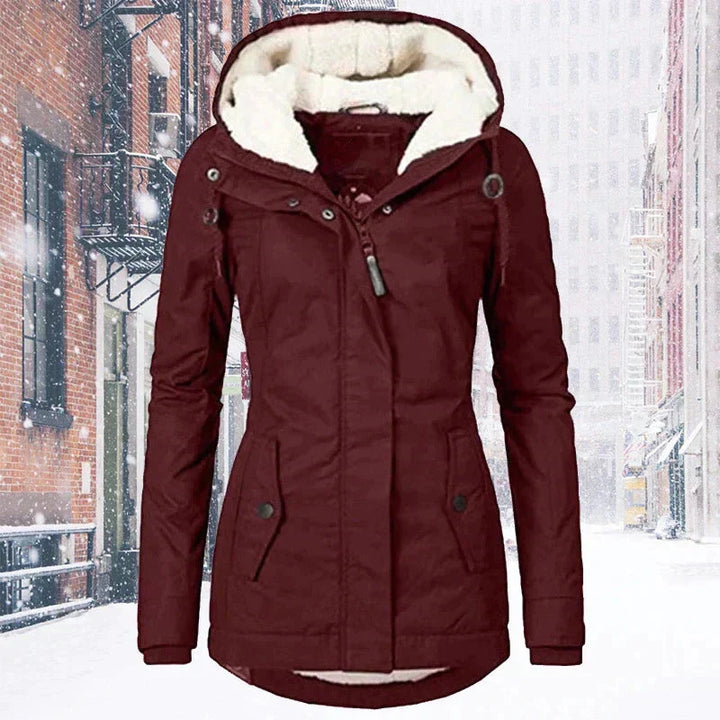 W&W Mode | Kapuze | Reißverschluss | Winterjacke | Damenjacke